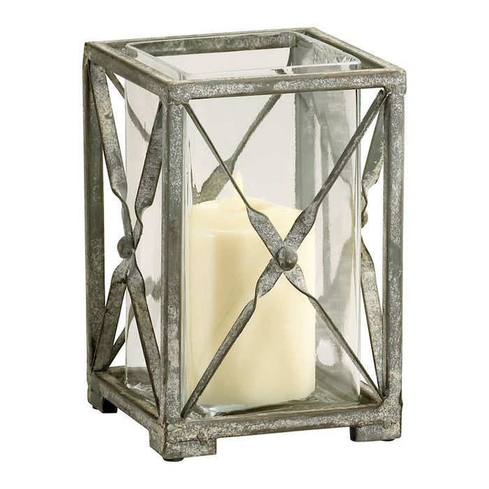 Cyan Design Small Ascot Candleholder, Rustic Gray