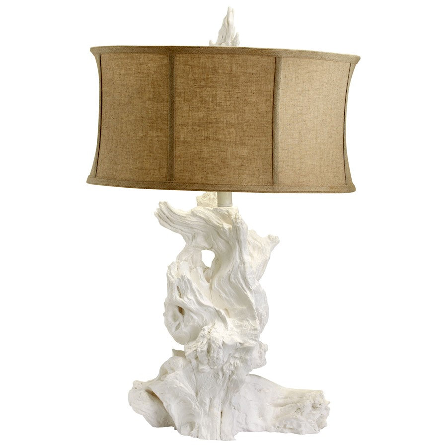 Driftwood Table Lamp, White