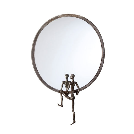Cyan Design Kobe Mirror #2, Raw Steel