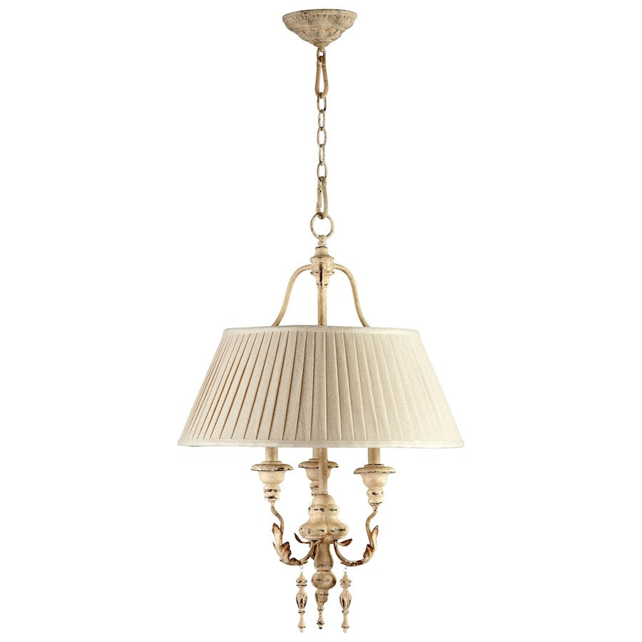 3 Light Pendant, Persian White