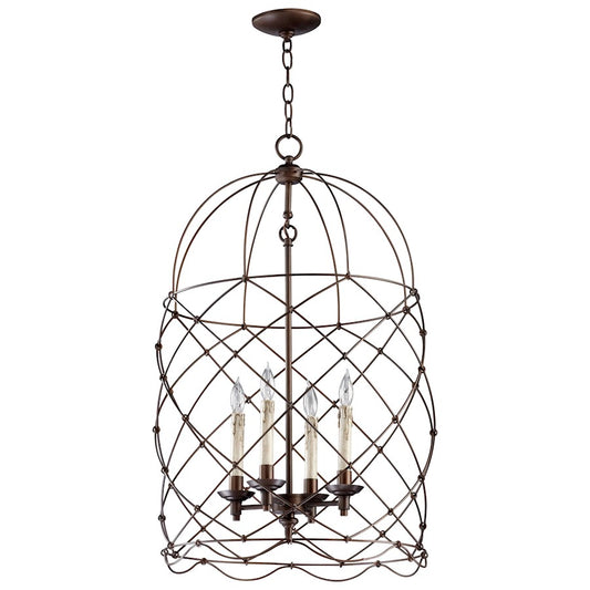 Foyer Pendant, Oiled Bronze