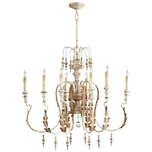 Motivo Eight Light Chandelier, Persian White