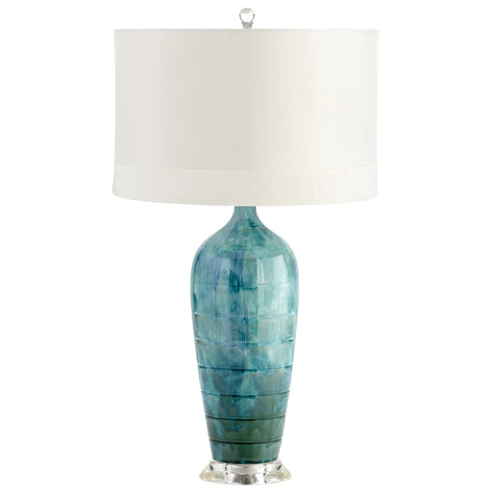 Cyan Design Elysia Table Lamp, Blue Glaze