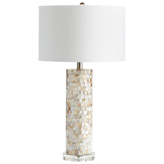 West Palm Table Lamp, Mother Of Pearl