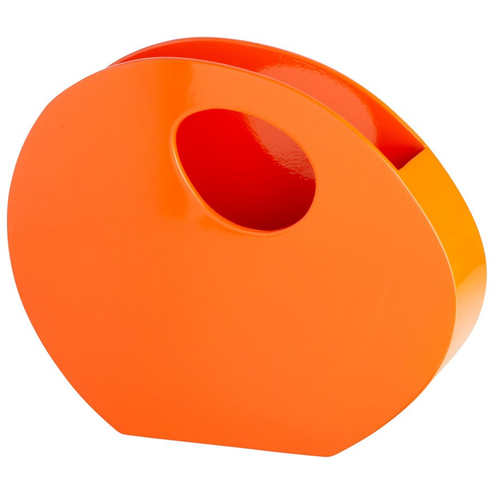 Cyan Design Mulholland Container, Orange Lacquer
