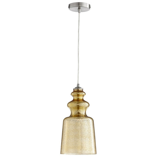 1 Light Pendant, Satin Nickel