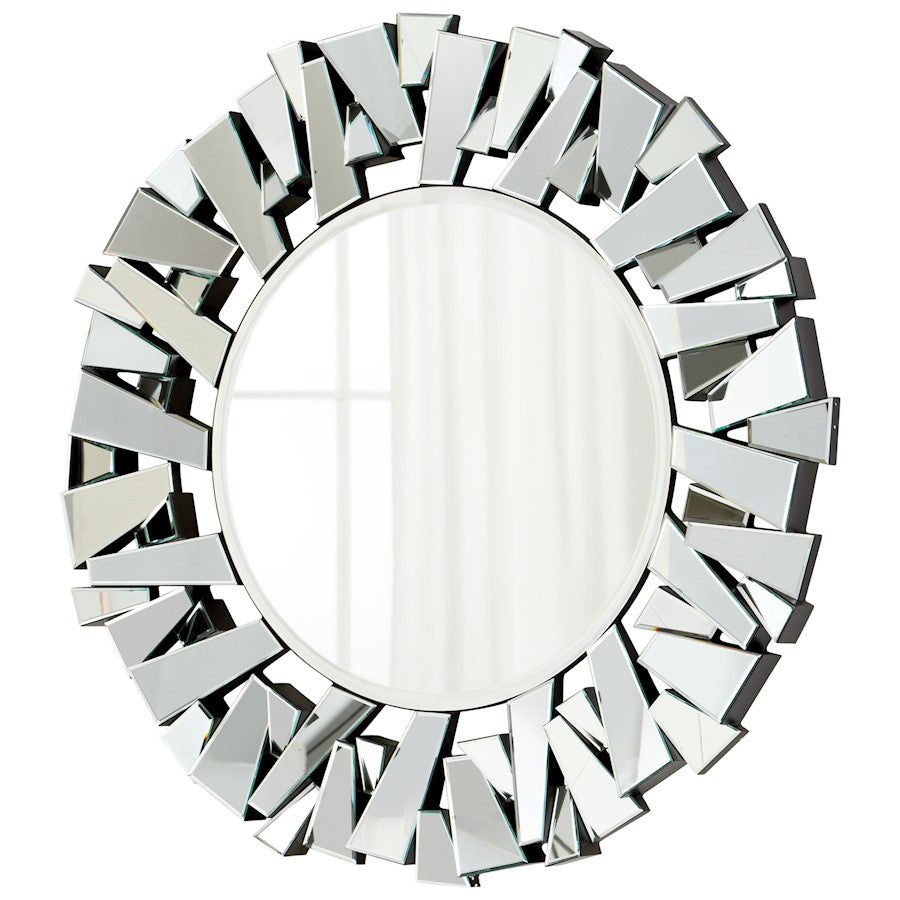 Cyan Design Circle Cityscape Mirror, Clear