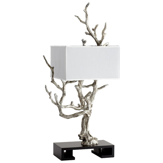 Mesquite Table Lamp, Mystic Silver