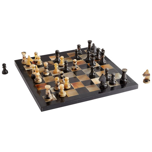 Cyan Design Checkmate Chess Board, Horn - 10230
