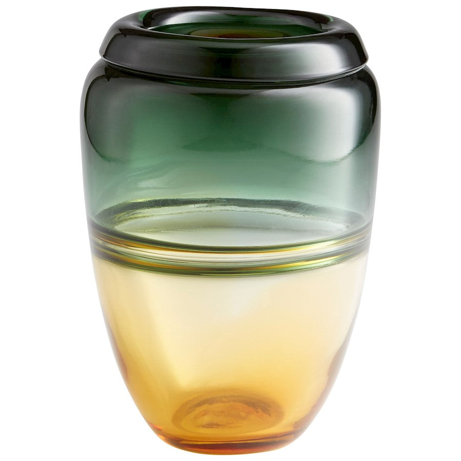 Cyan Design Small Callisto Vase, Amber/Green - 10346