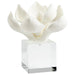 Cyan Design Oleander 6" Sculpture, White - 10431