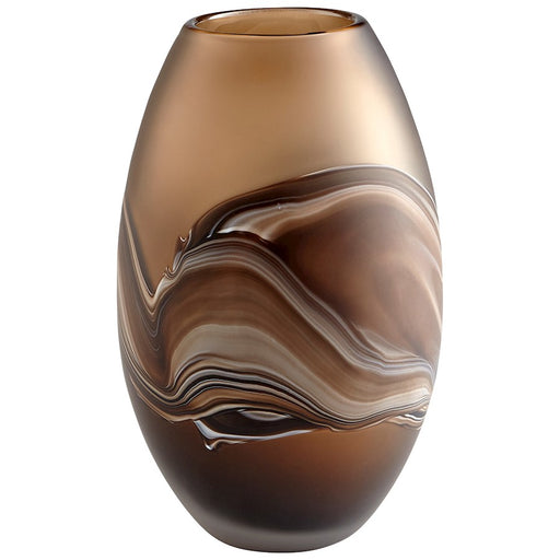 Cyan Design Nina 10" Vase, Amber Swirl - 10479