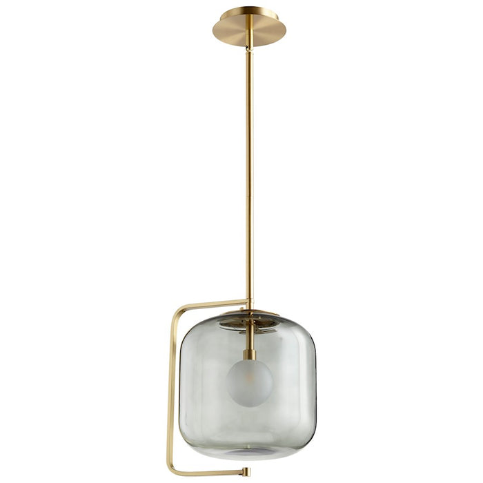 Cyan Design Isotope 1 Light Pendant, Aged Brass