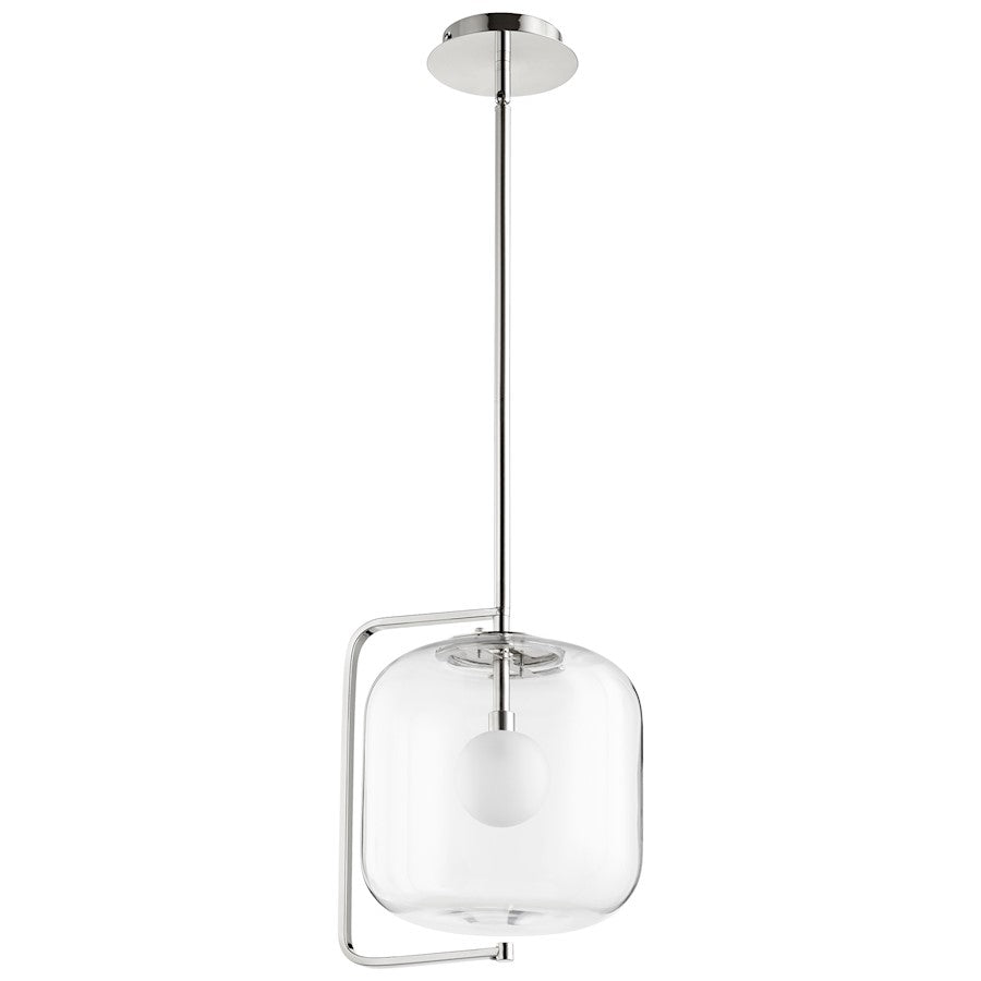 1 Light Pendant, Polished Nickel