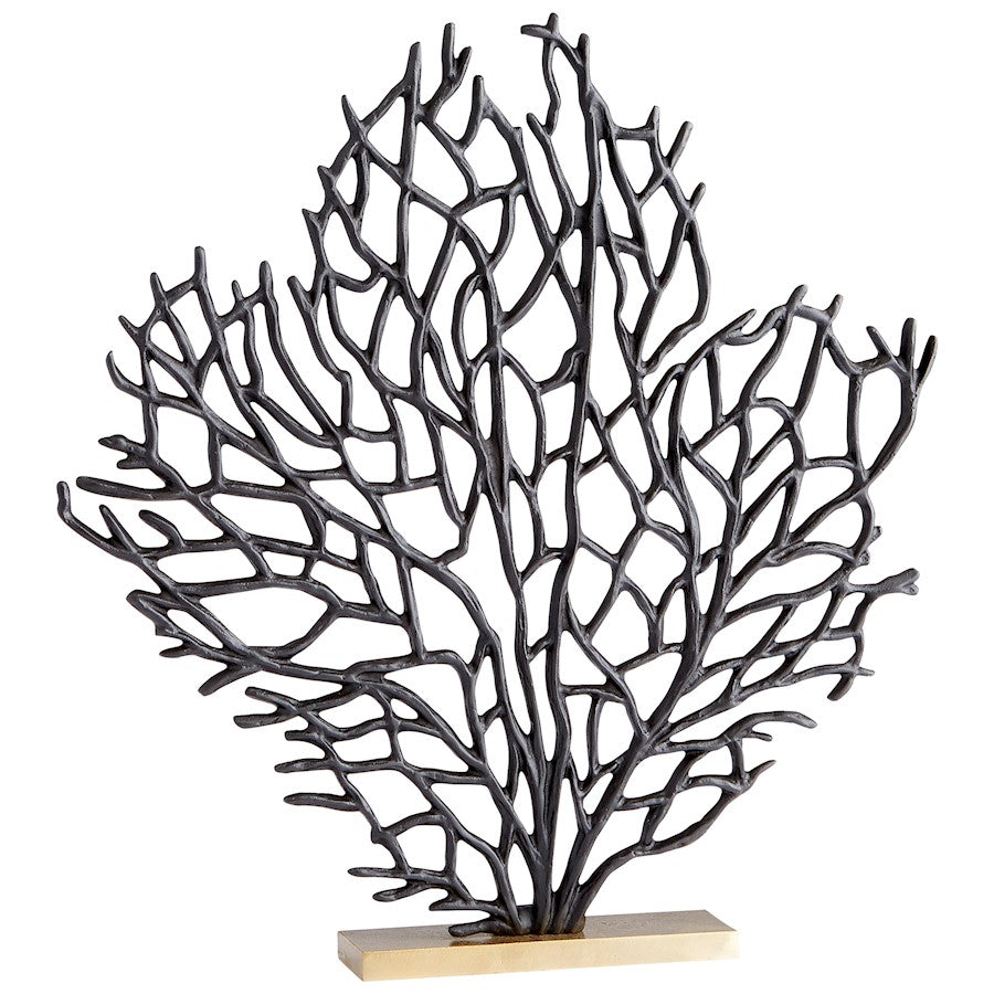 Cyan Design Bonzai 21" Sculpture, Matt Black/Gold - 10635