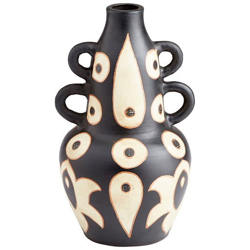 Cyan Design Navajo 18" Vase, Black/White - 10677