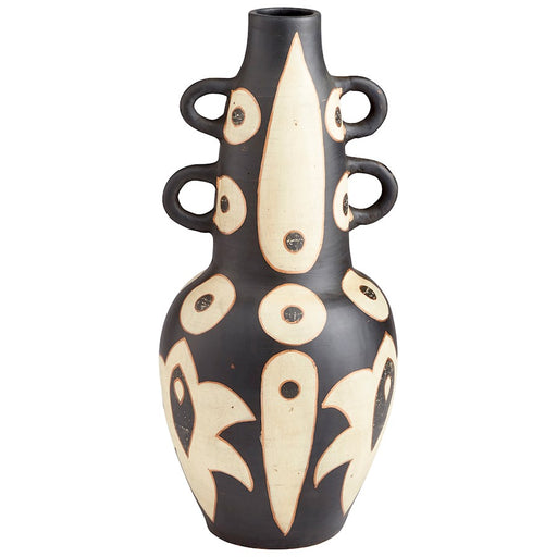 Cyan Design Navajo 28" Vase, Black/White - 10678