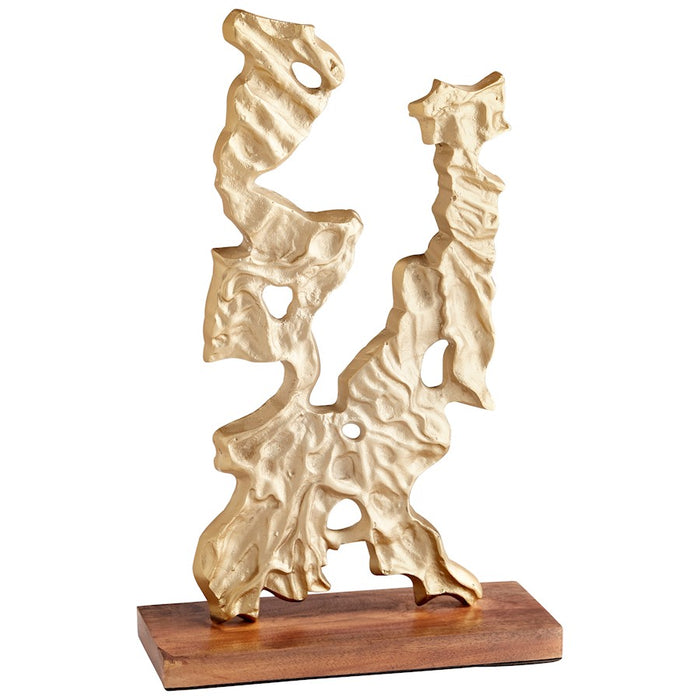 Cyan Design Ornate Abstraction Sculpture, Gold - 10697