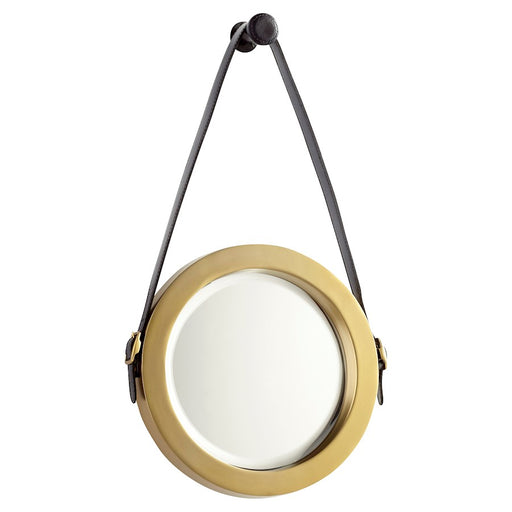 Cyan Design Round Venster Mirror, Antique Brass - 10715