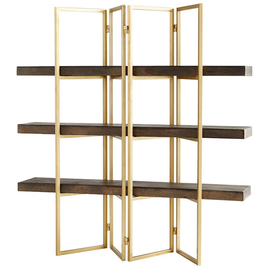 Cyan Design Marsina Etagere, Gold/Grey - 10763