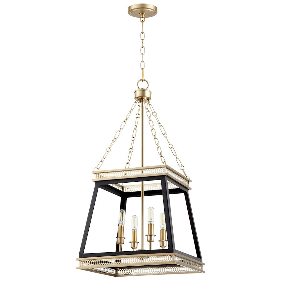 Cyan Design Gerard Pendant, Noir/Aged Brass - 10906