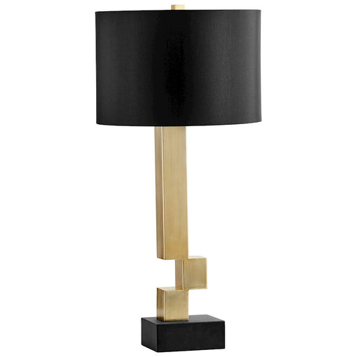Cyan Design Rendezvous Lamp with LED, Black/Gold - 10985-1