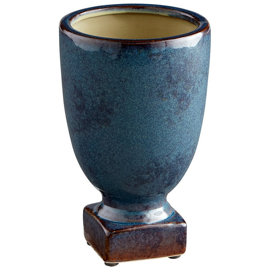 Cyan Design Medium Big Sky Planter, Blue Glaze - 11046