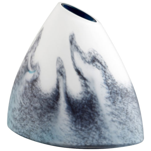Cyan Design Small Mystic Falls Vase, Blue/White - 11079
