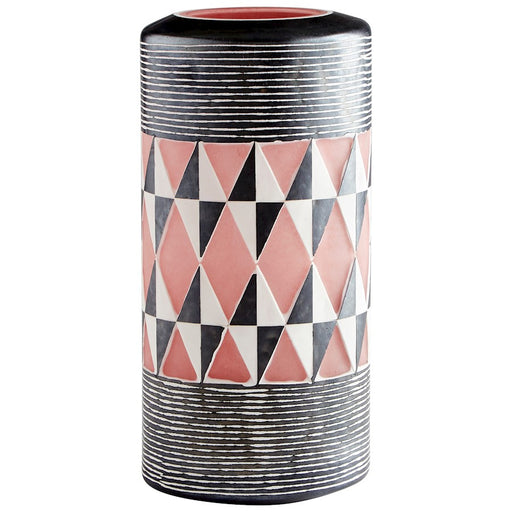 Cyan Design Medium Mesa Vase, Black/White - 11106