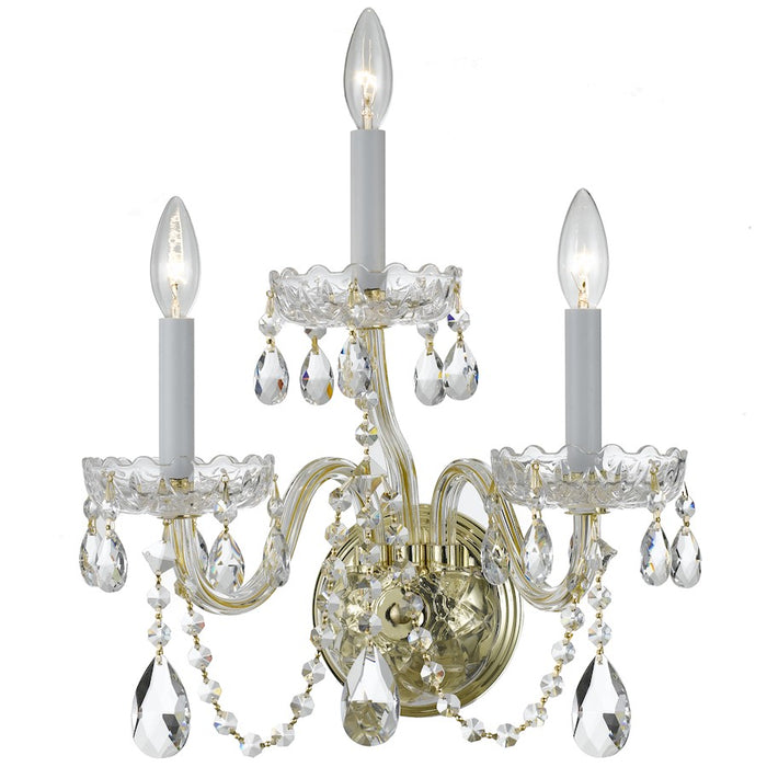 Crystorama Traditional Clear Crystal Sconce
