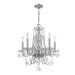 Crystorama Traditional Crystal 5 Light Mini Chandelier, CH/Strass - 1061-CH-CL-S