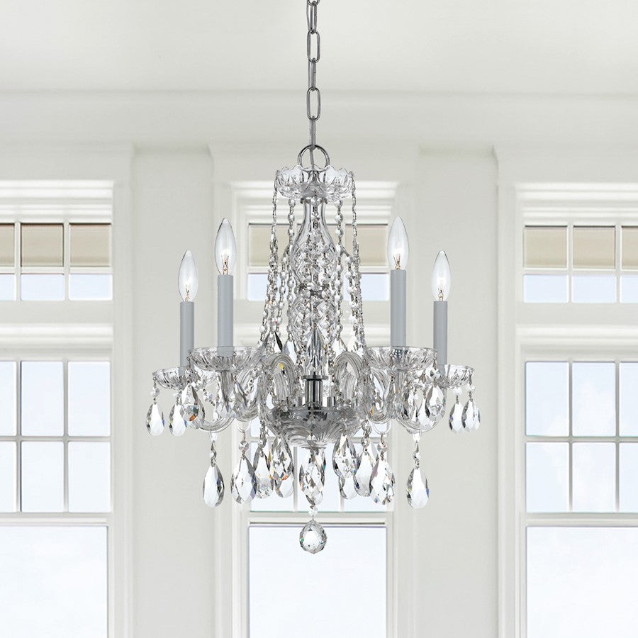 5 Light Mini Chandelier, Chrome