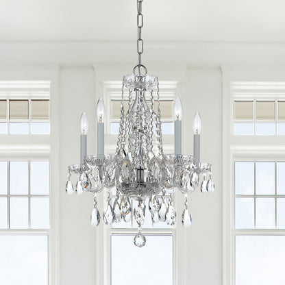 5 Light Mini Chandelier, Chrome