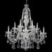 Crystorama Traditional Crystal 12 Light 42" Chandelier, Chrome - 1114-CH-CL-MWP