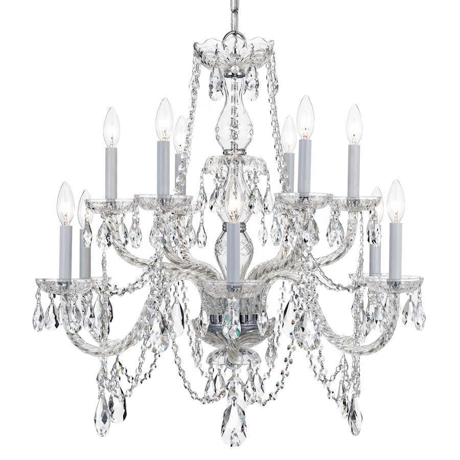 12 Light Chrome Chandelier