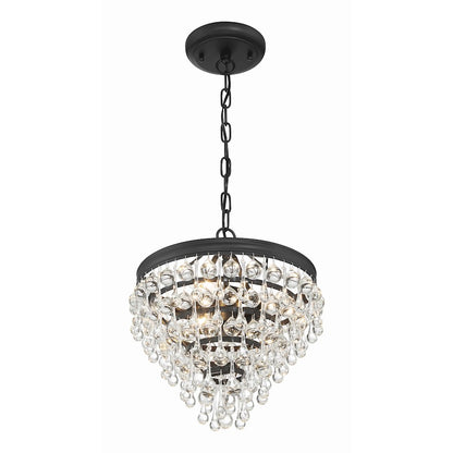 Calypso Mini Chandelier, Matte Black