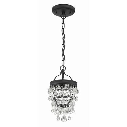 Calypso Mini Chandelier, Matte Black