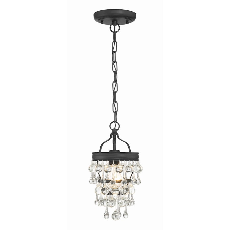 Calypso Mini Chandelier, Matte Black