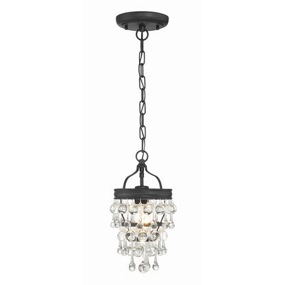 Calypso Mini Chandelier, Matte Black