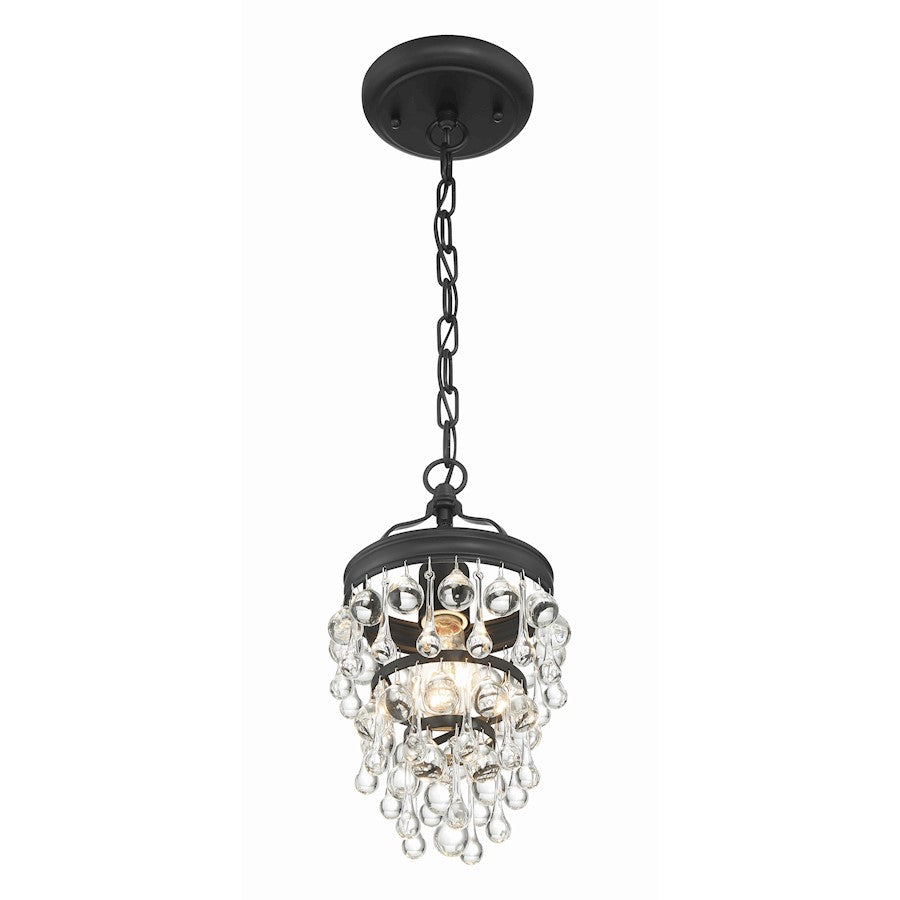 Calypso Mini Chandelier, Matte Black