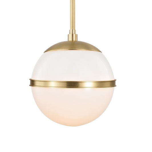 1-Light Mini Chandelier, Aged Brass