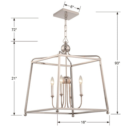 4 Light Chandelier w