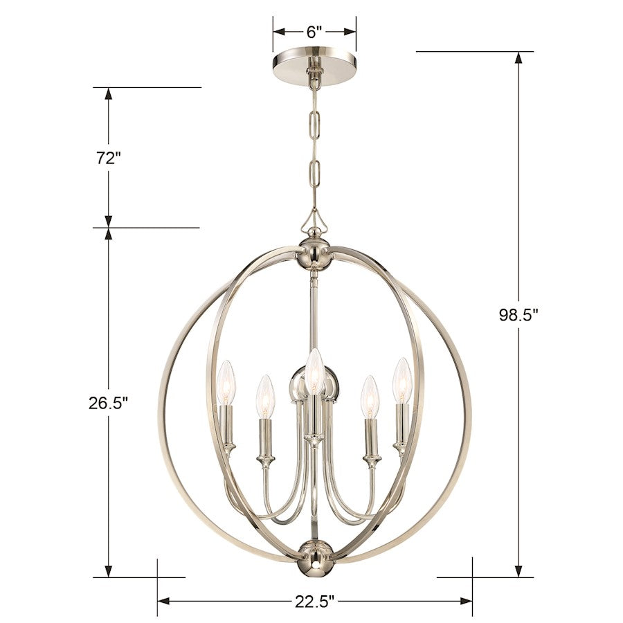 5 Light Chandelier