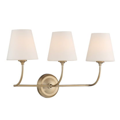 3 Light Bathroom Vanity Light Vibrant Gold