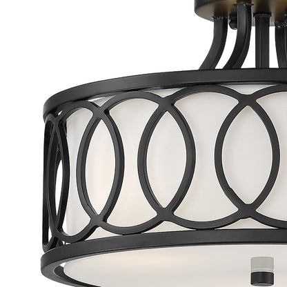 Crystorama Graham 3 Light Ceiling Mount