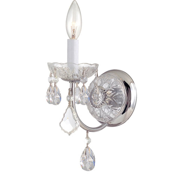 Crystorama Imperial 1 Light Wall Mount, Polished Chrome/Italian - 3221-CH-CL-I