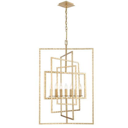 Crystorama Capri 7 Light Chandelier, Antique Gold - 339-GA