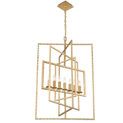 Capri Chandelier, Antique Gold