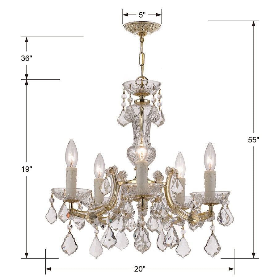 5 Light Mini Chandelier