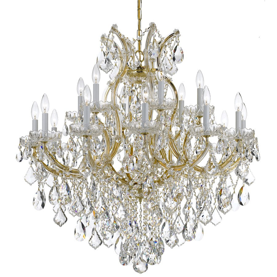 Crystorama Maria Theresa 19 Light Chandelier, Gold/Clear Italian - 4418-GD-CL-I